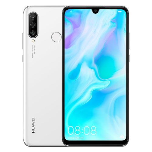 product_image_name-Huawei-P30 Lite موبايل 6.15 بوصة - 128 جيجا/4 جيجا - 4G - أبيض ماسي-1