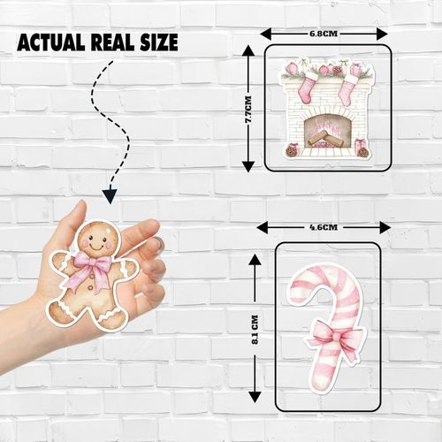 product_image_name-Generic-مجموعة مغناطيس ثلاجة الكريسماس - مغناطيس احتفالي للعطلات مع سانتا كلوز وهدايا وندفات الثلج وقطع رأس السنة الجديدة للثلاجة وديكور المطبخ والحرف اليدوية والديكور الجمالي والمنزل-3