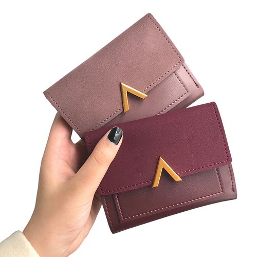 REAL LEATHER Small Wallets For Women - Compact Ladies Credit Card