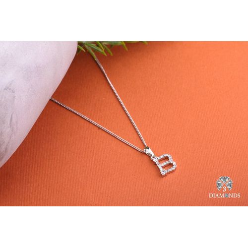 product_image_name-3Diamonds-قلادة الحرف الأول بلاتين 3 دايموندز – حرف "B" مع لمسات كريستالية-1