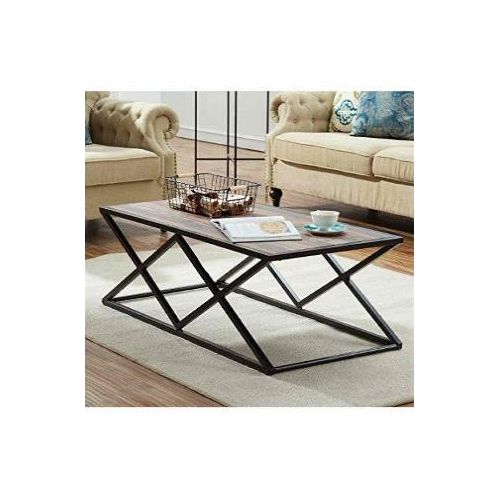 product_image_name-Generic-ترابيزه قهوة وسط هيكل ستيل اسود سطح خشب ام دى اف-1