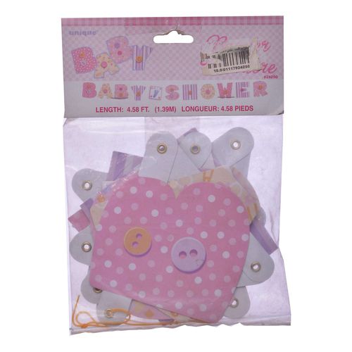 product_image_name-Generic-زينة ورقية لوزام الاحتفالات بحروف كلمة بيبي شاور من يونيك،متعددة الألوان-1