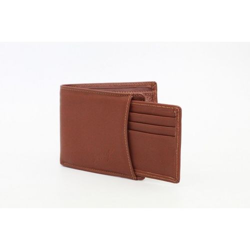 Buy Menswallet C2242N-Seven K Genuine Leather Flap Wallet For Men Brown in Egypt