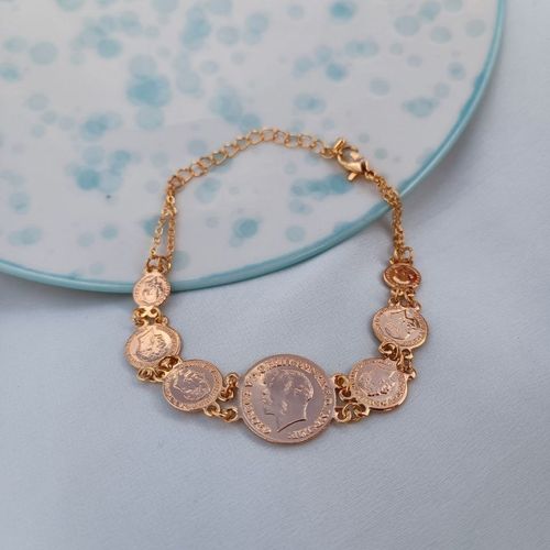 Gold sovereign bracelet best sale prices