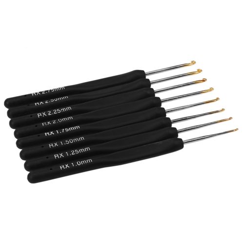 Generic 8Pcs / set Black Knitting s Plastic Handle Crochet hooks for Knit  DIY Craft Loom Tool Weaving Kit Braid @ Best Price Online