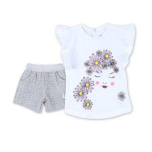 Baby girl shirt and shorts 2025