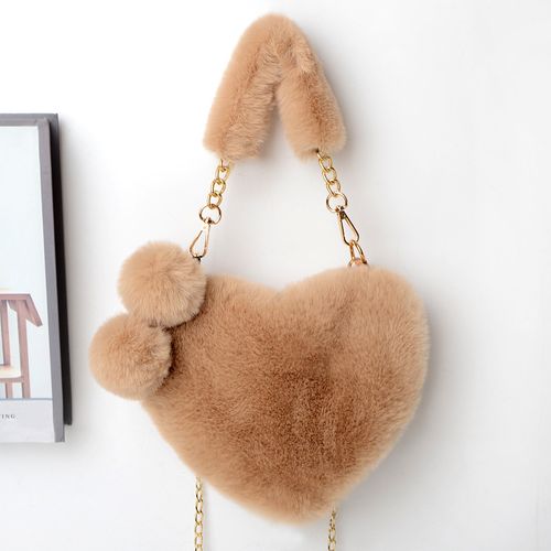 Heart sales fur purse