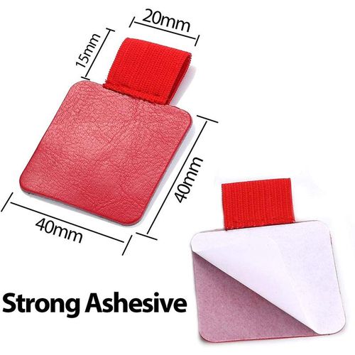 PU Leather Pen Holder Clip Adhesive Pencil Elastic Loop Notebook