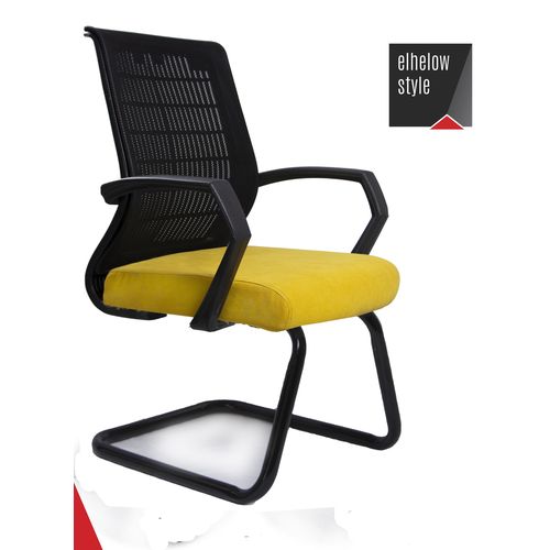 product_image_name-El Helow Style- كرسي انتظار اسود و اصفر -1