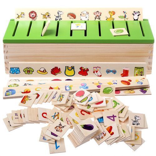 اشتري Wooden Mathematical Knowledge Classification Toy Box 88 Pes في مصر