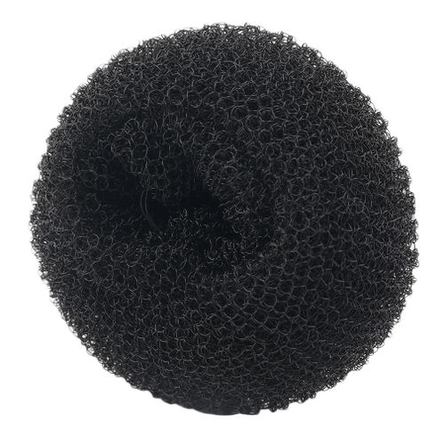 Buy Women Girls Sponge Hair Bun Maker Ring Donut Shape Hairband Styler Tool-Black in Egypt