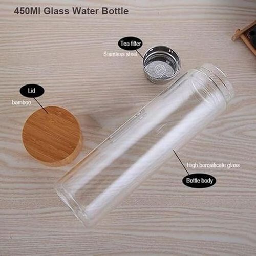 product_image_name-Generic-زجاجة ماء فاخرة مع مصفاة وغطاء من الخيزران – مثالية للشاي-3