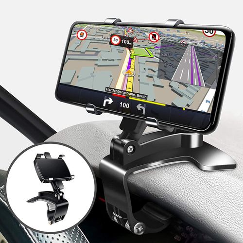 Buy 360 Degree Rotation Phone Holder Adjustable Car Dashboard - Black in Egypt