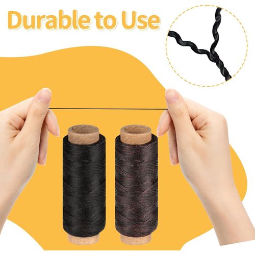 product_image_name-Generic-خيوط جلدية، إبرة جلدية، خيوط سرج مشمعة، بكرتان من الخيوط المشمعة مع إبرة سرج، خيوط جلدية للأعمال الجلدية، الأعمال اليدوية، الخياطة، تجليد الكتب، الإصلاح-2