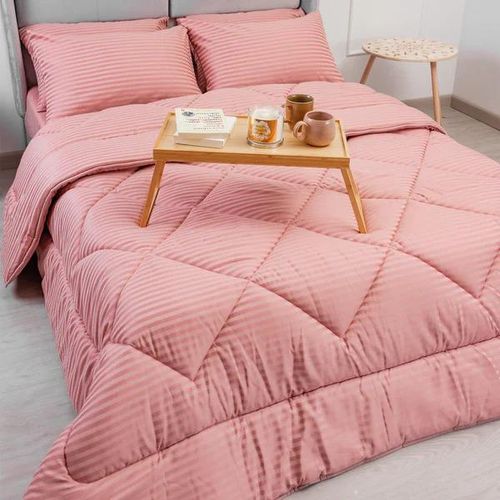 product_image_name-Line Sleep-لحاف مخطط لاين كشمير 180*235 سم + غطاء وسادة 45*65 سم-1