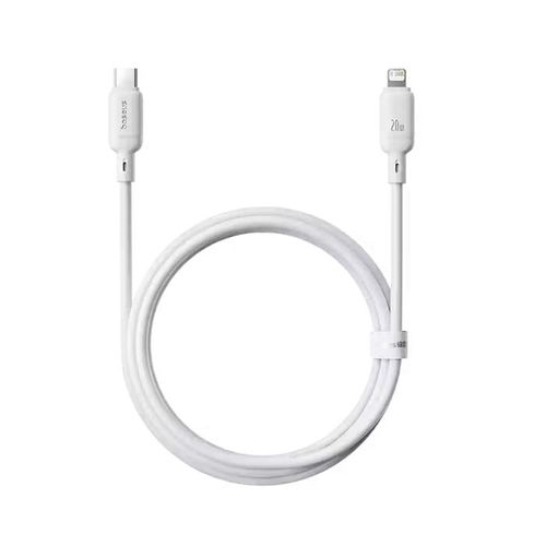 product_image_name-Baseus-Silky Series USB-C to Lightning Cable 20W - 1M - White-2