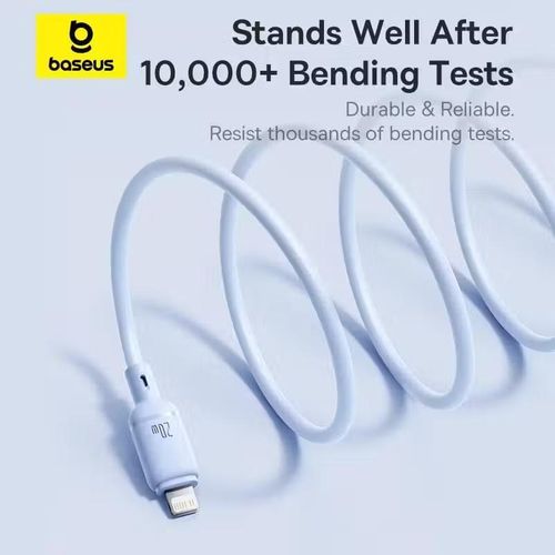 product_image_name-Baseus-Silky Series USB-C to Lightning Cable 20W - 1M - White-4