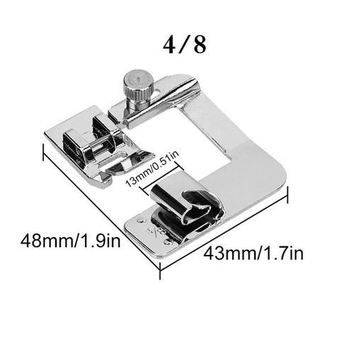 3 Size Adjustable Wide Rolled Hem Presser Foot Sewing Machine Foot