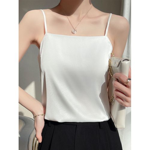 Fashion (white)New In Summer Suspender Vest Women's Casual Fashion Loose  Bottomed Inner Tops Crop Top Tank Top Women Tops For Women Blouse WEF @ Best  Price Online