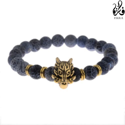 Buy Golden Wolf Face Bracelet in Egypt
