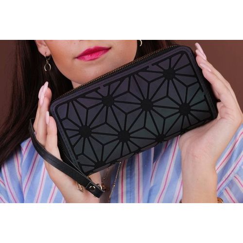 Generic Fashion Women Wallet Purses Geometric Luminous Wallet 3D Wallet @  Best Price Online