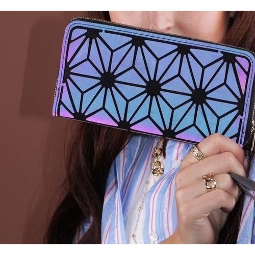 Generic Fashion Women Wallet Purses Geometric Luminous Wallet 3D Wallet @  Best Price Online