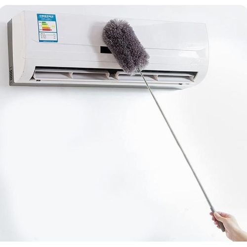 product_image_name-Generic-منفضة غبار، طويلة للغاية، حوالي 2.40 سم، منفضة غبار قابلة للتمدد مع هيكل من الفولاذ المقاوم للصدأ، فرشاة تنظيف من الألياف الدقيقة بزاوية مرنة، تزيل الغبار بسهولة-2