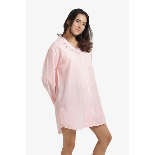 product_image_name-Carina-Cozy Cotton Striped Nightgown-2