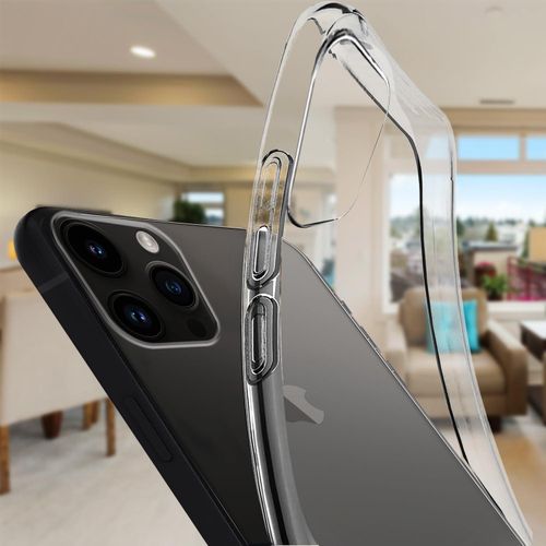 product_image_name-Generic-جراب موبايل خلفي شفاف ناعم ومرن سيليكون وبولي يوريثين مقاوم للحرارة مقاوم للصدمات لموبايل آيفون 15 برو من زبيتيك، (شفاف)-3