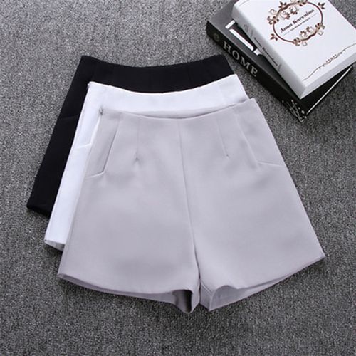 Women 2023 Autumn Winter Fashion PU Leather Shorts Female High Waist Wide  Leg Short Pants Ladies Solid Color Loose Shorts U583 - AliExpress