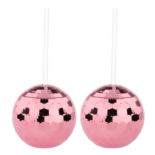 Pink Disco Balls (Set of 2), Pink Disco Lights