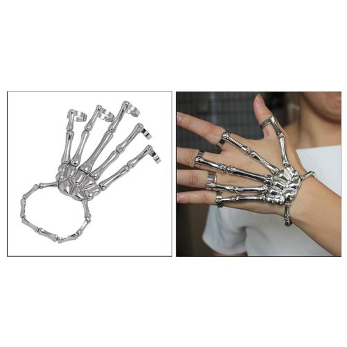 Buy Silver Skeleton Bracelet, Punk Skeleton Bracelet, Skeleton Hand Bracelet,  Hallowen Bracelet, Bracelet for Women, Cosplay Costume, B103 Online in  India - Etsy