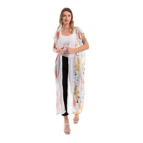 Chiffon cardigan long clearance
