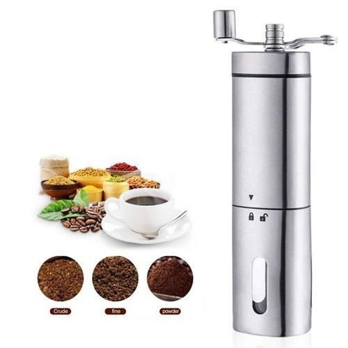 Buy Manual Coffee Grinder,Coffee Grinders With Adjustable Ceramic Burr,With Brush&Spoon Clip For Home,Office,Travelling in Egypt