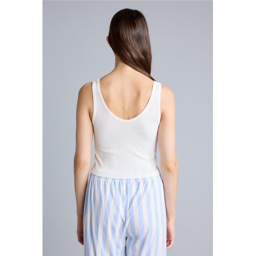 Defacto V-Neck Ribbed Top - image 5