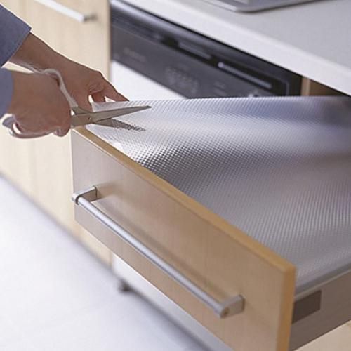 Clear Waterproof Shelf Drawer Liner Cabinet Non Slip Table Cover