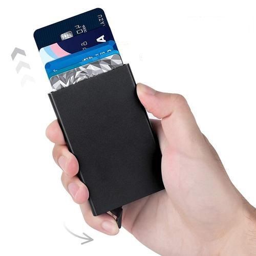 Buy Aluminum Card Wallet - RFID Blocking Card Protector in Egypt