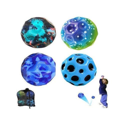 product_image_name-Generic-4pcs Moon Ball Original , 7 cm High Jumping Rubber Ball Jumping Ball Jumping Ball Moon Ball Crater Creates a Popping Sound on Impact, Easy to Grip-1
