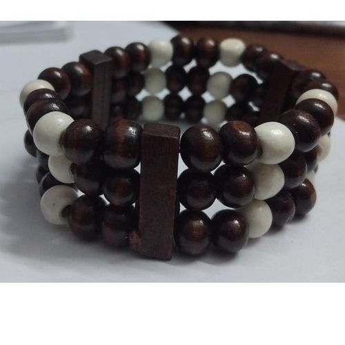 product_image_name-Generic-سوار خشبي عريض باللونين البني والأبيض-1