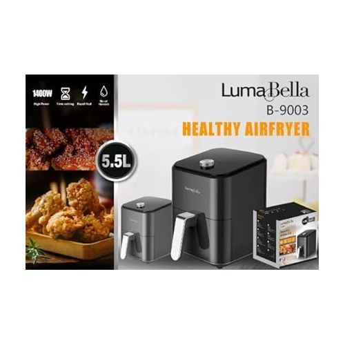 Buy Luma Bella - Air Fryer 9003  Black in Egypt