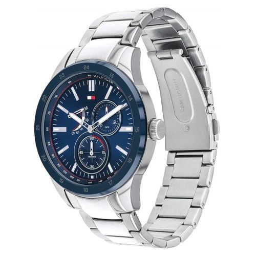 product_image_name-Tommy Hilfiger-Men’s Water Resistant Analog Wrist Watch 1791640 – 44 mm – Silver-2
