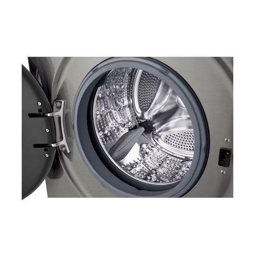 product_image_name-LG-غسالة ملابس أمامية التحميل سعة 9 كجم، سرعة دوران 1400 دورة في الدقيقة، مزودة بتقنية البخار™ وتقنية ThinQ™ للاتصال بشبكة Wi-Fi - لون فضي بلاتيني - F4Y2VYGYP-3