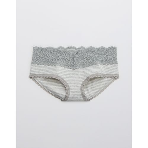 American Eagle Aerie Cotton Eyelash Lace Boybrief Underwear @ Best