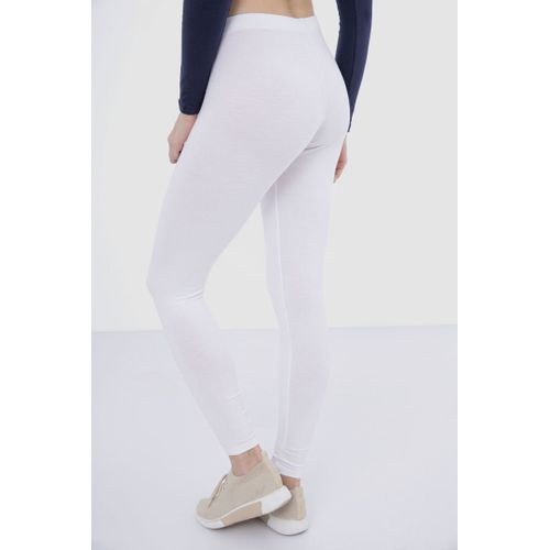 product_image_name-Carina-Woman White Cotton Basic Plain Legging-6