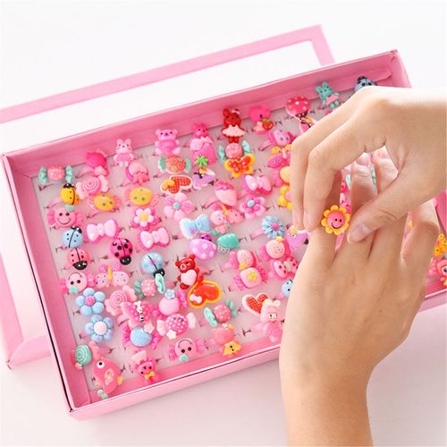 Buy Cute Little Girls Rings - Bundle Of 10 in Egypt