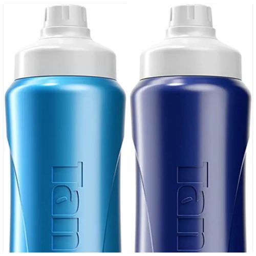 Buy Tank Super Cool Bottle 1 Litre Dark Blue & Light Blue in Egypt