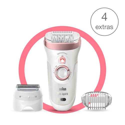 Buy Braun Silk-épil 9-720 Wet & Dry Epilator With 4 Extras Incl. Shaver Head. in Egypt