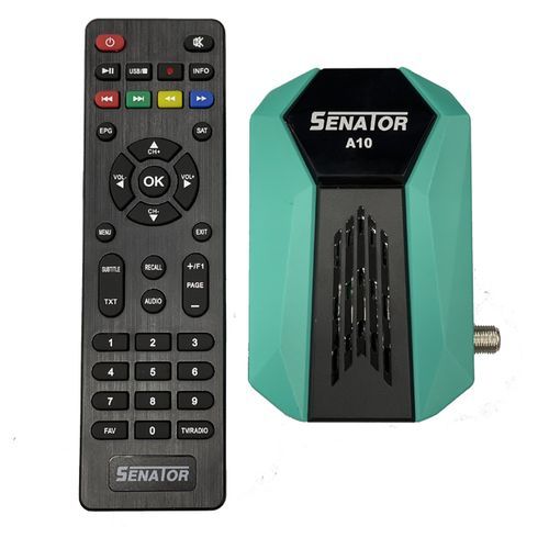 product_image_name-Senator-Senator A10 Full HD Mini Receiver With 2 Port - Green Black-1