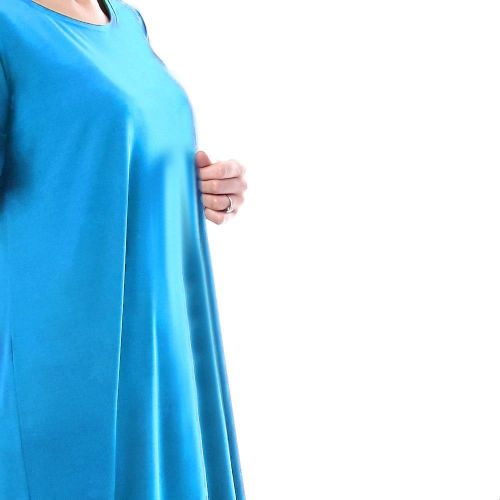 product_image_name-Generic-عباية بيتى قطن مفتوحه من الجنب لون سماوي-4