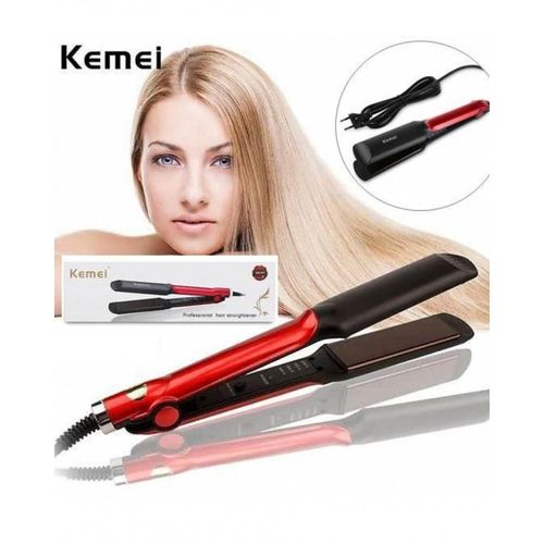 اشتري Kemei Km-531 Professional Hair Straightener - Black في مصر